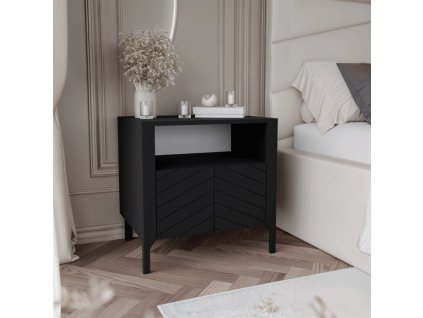 Nočný stolík MARCIUS čierny