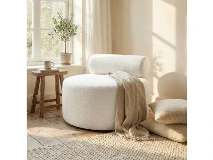 Čalúnené moderné kreslo TANNER