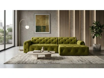 Moderná rohová sedačka RHETT