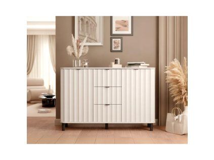 Moderná komoda ONUR 137cm biela