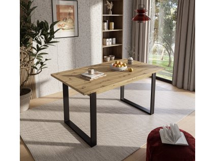 Rozkladací jedálenský stôl ALEN  150-198 cm  dub artisan