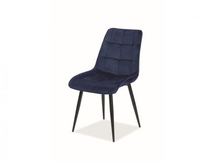 jedálenská stolička modrá