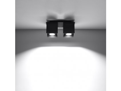 Stropné svietidlo QUAD 2 čierne