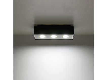 Stropné svietidlo MONO 3 čierne