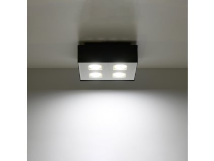 Stropné svietidlo MONO 4 čierne