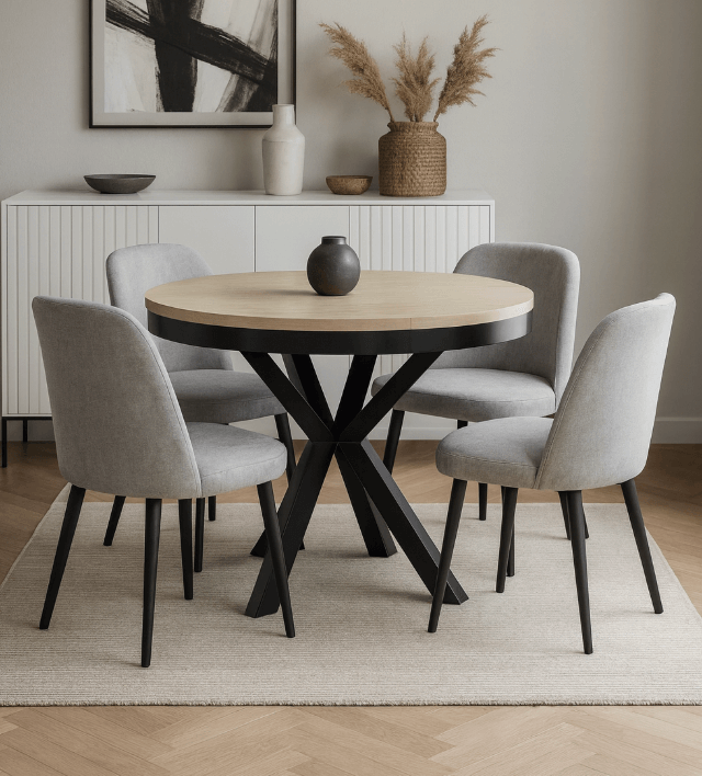 CatN Okrúhly rozkladací jedálensky stôl PASI