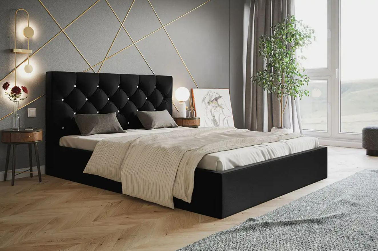 CatN Čalúnená manželská posteľ LAWSON 140 x 200