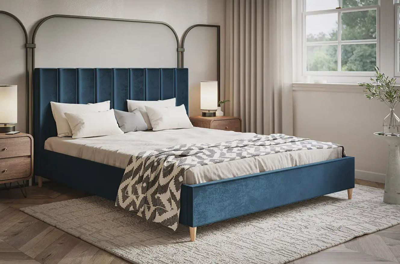 CatN Čalúnená manželská posteľ AVRIL 140 x 200