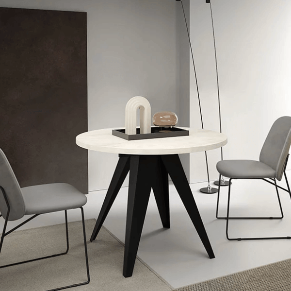 CatN Okrúhly rozkladací jedálenský stôl Paige