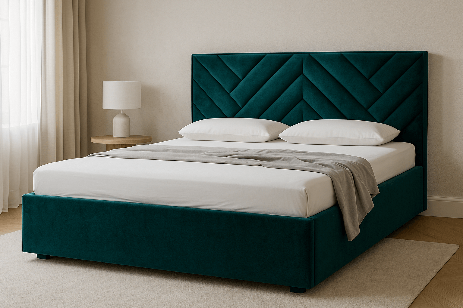 CatN Čalúnená manželská posteľ EILA 180 x 200 cm