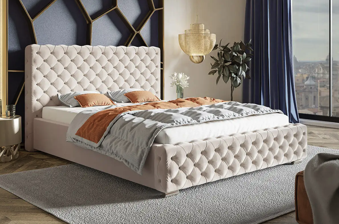CatN Dizajnová čalúnená posteľ GIOVANNA 200x200