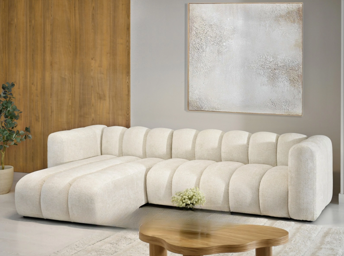 Dizajnová rohová sedačka CONRAD čierna