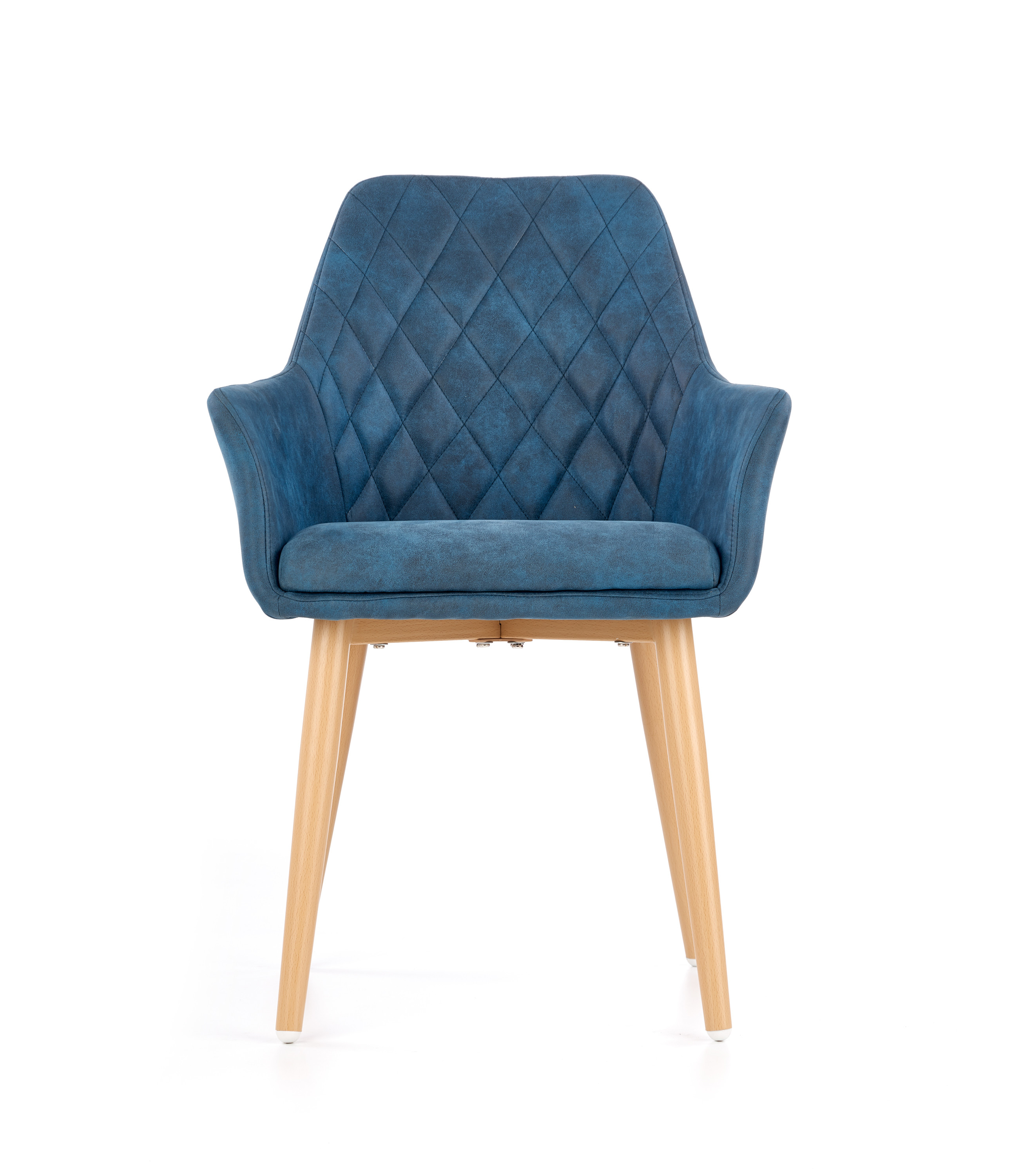 Jedálenská stolička modrá ekokoža
