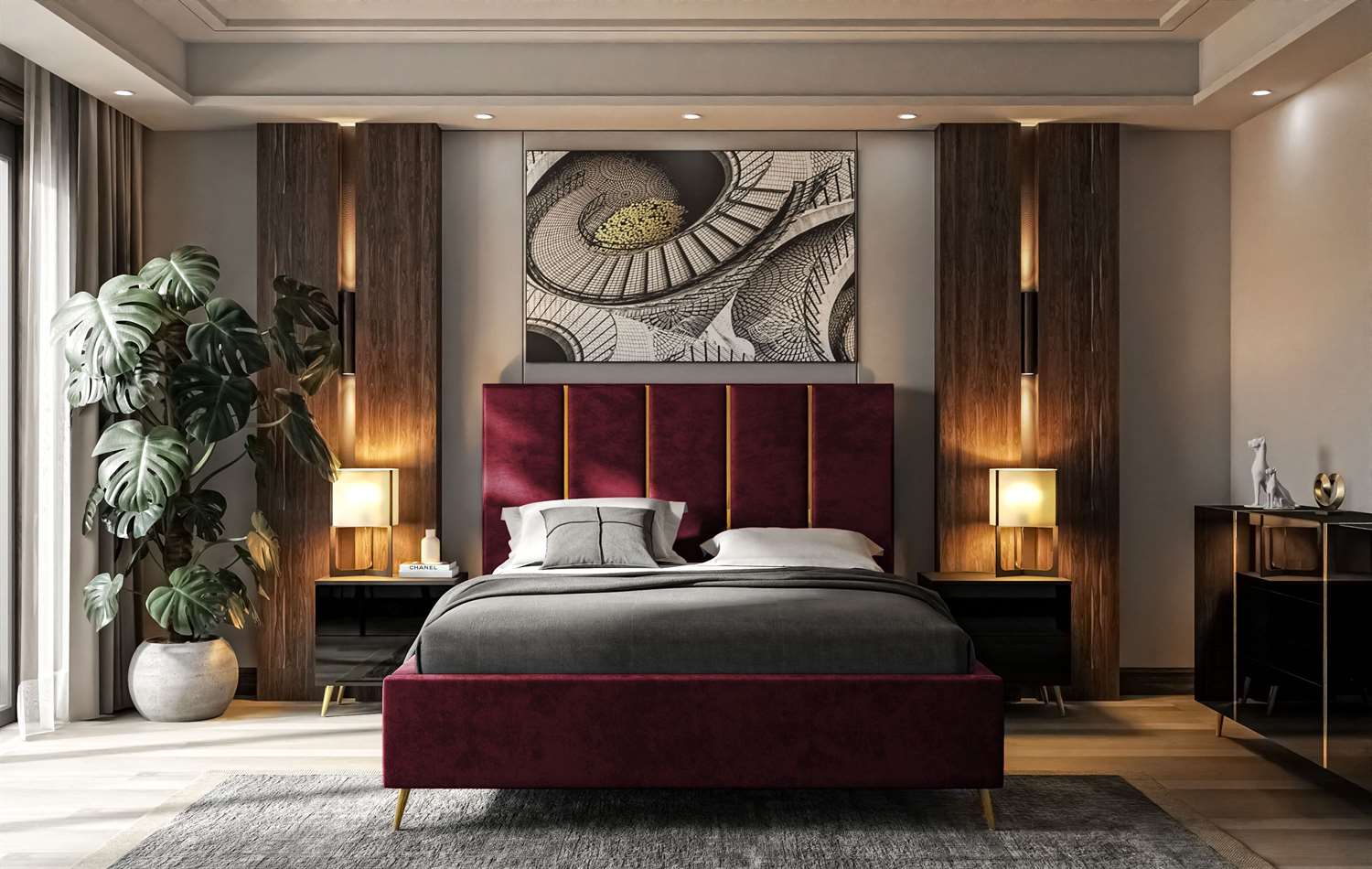 CatN Čalúnená posteľ TOFI 140 x 200 cm