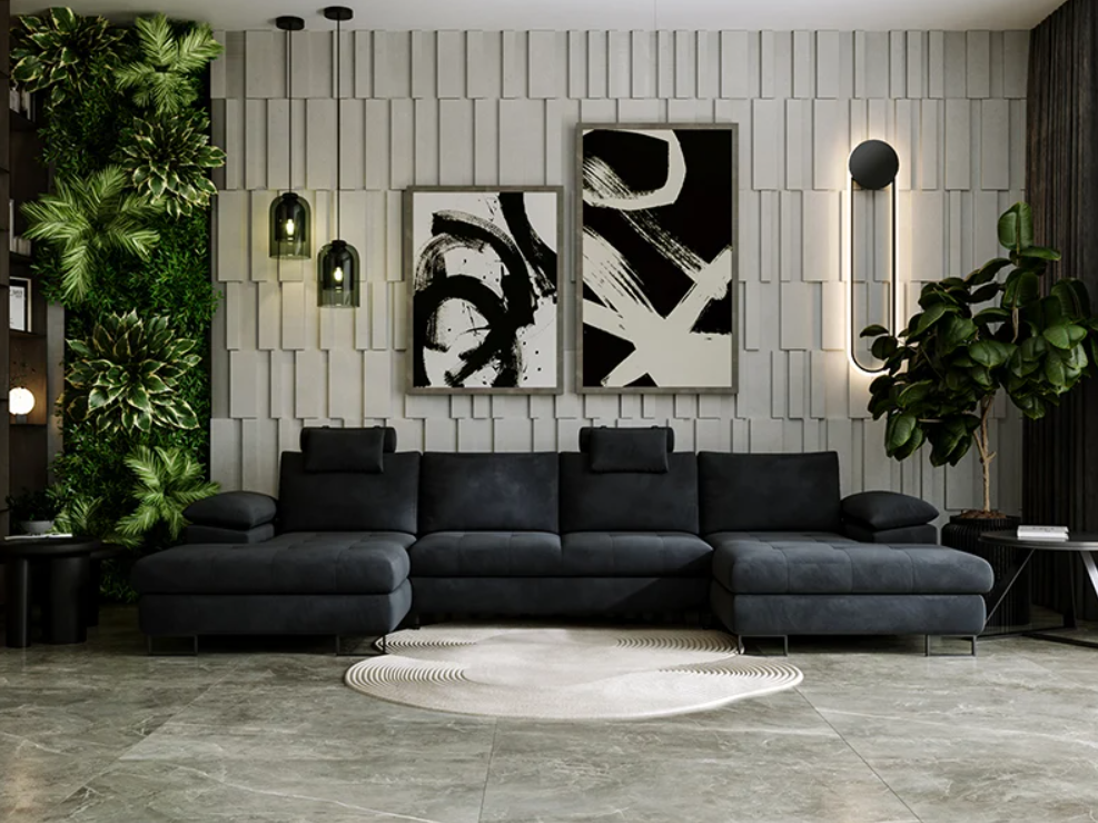 Rohová moderná sedačka GEORGE U