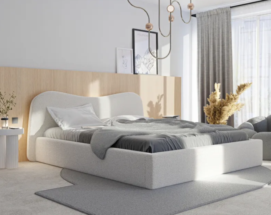 CatN Čalúnená manželská posteľ LENNON 160 x 200