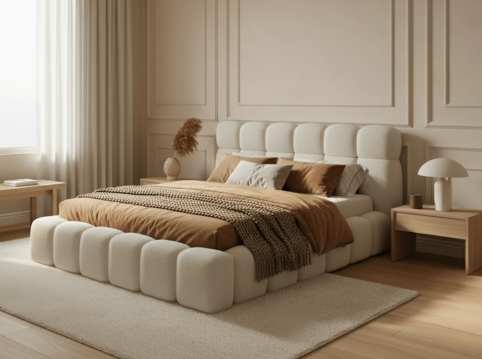 CatN Dizajnová čalúnená posteľ DEA 140 x 200