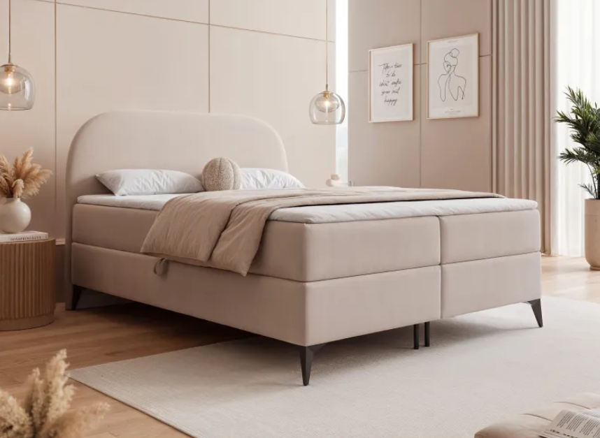 CatN Kontinentálna čalúnená posteľ ZEKE 160 x 200