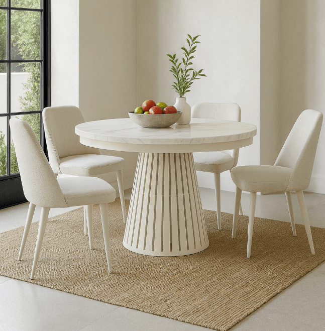 CatN Okrúhly rozkladací jedálenský stôl GAVIN plus