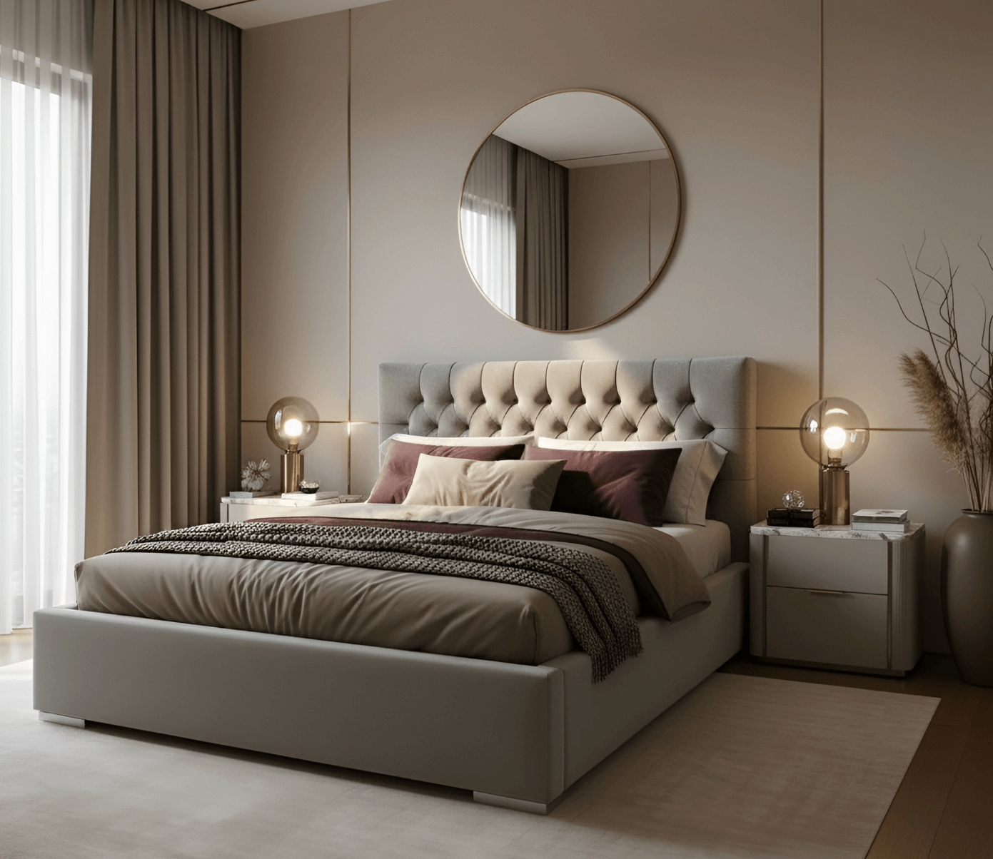 CatN Čalúnená manželská posteľ YANA 160 x 200 cm