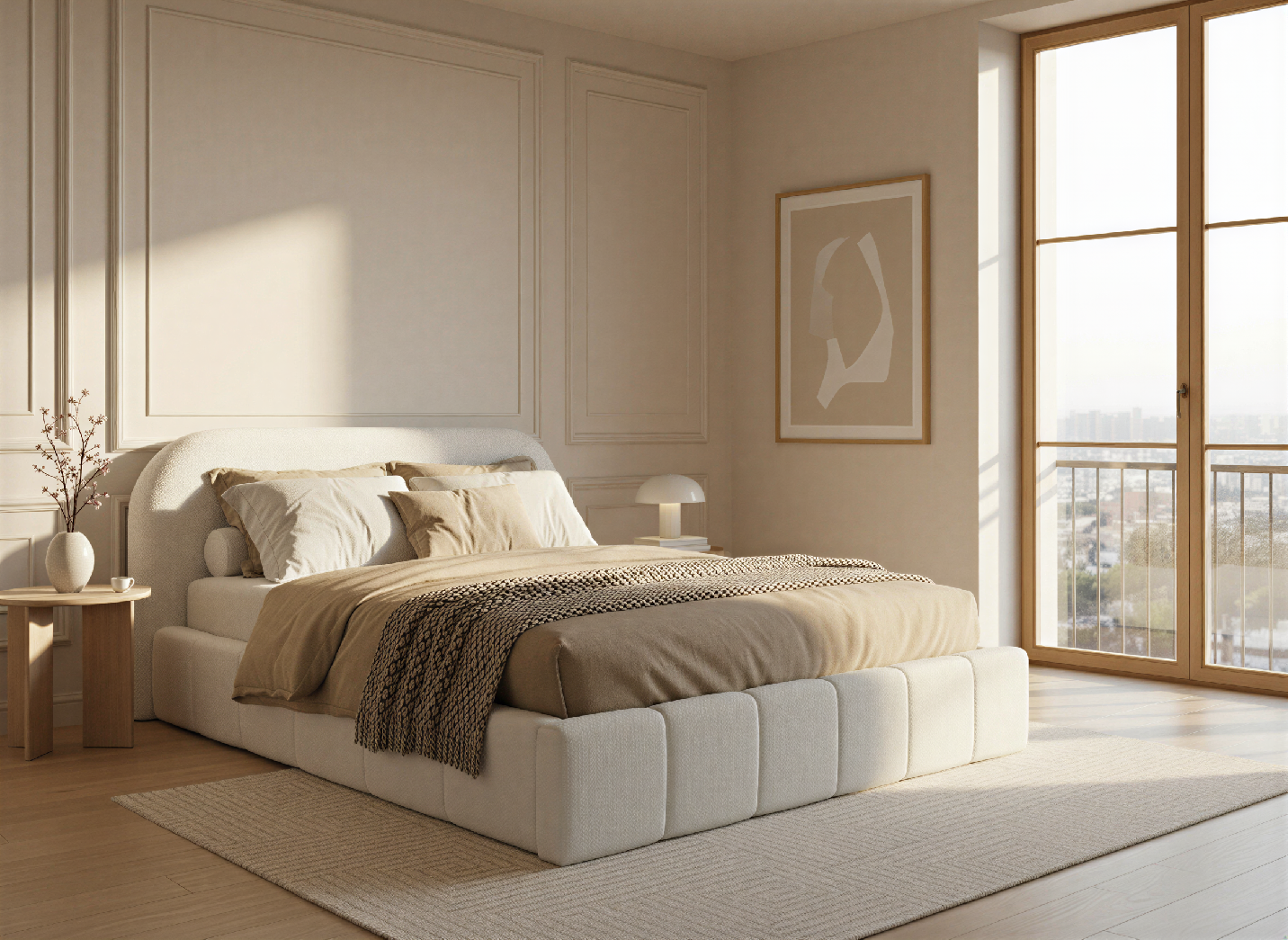 CatN Moderná čalúnená posteľ LORANDO SLIM 160 x 200