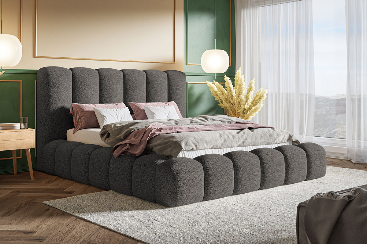CatN Dizajnová čalúnená posteľ YARELI 140 x 200
