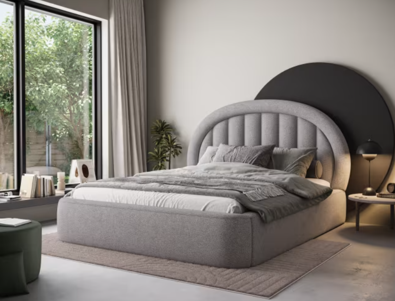 CatN Moderná čalúnená posteľ XUE 180 x 200