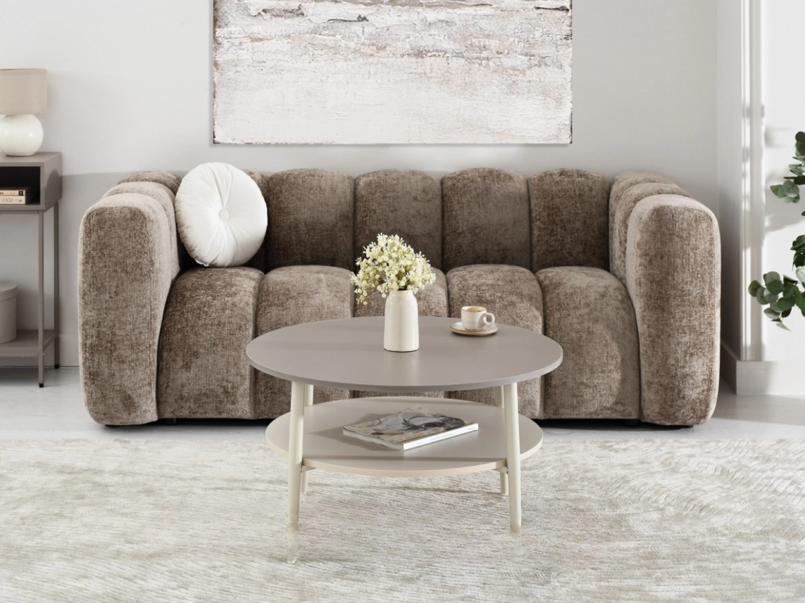 CatN Okrúhly konferenčný stolík LANDON béžový