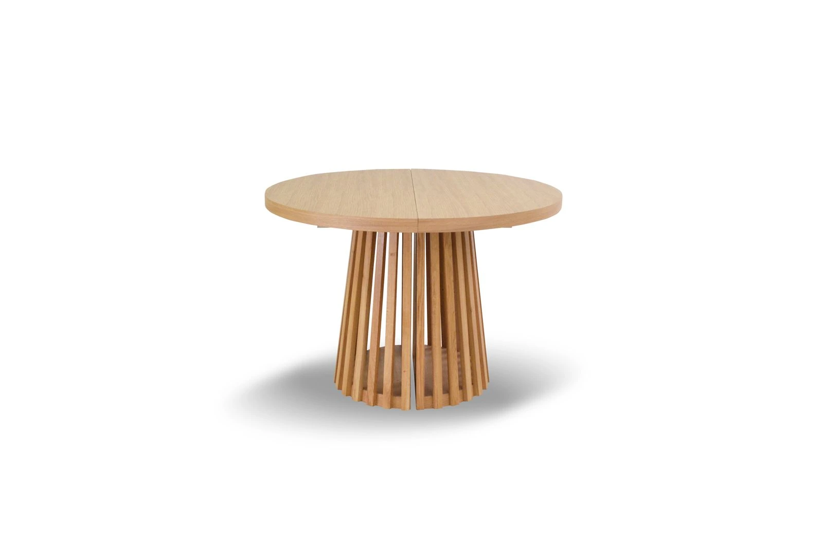 CatN Okrúhly rozkladací jedálenský stôl MERINO dubová dyha