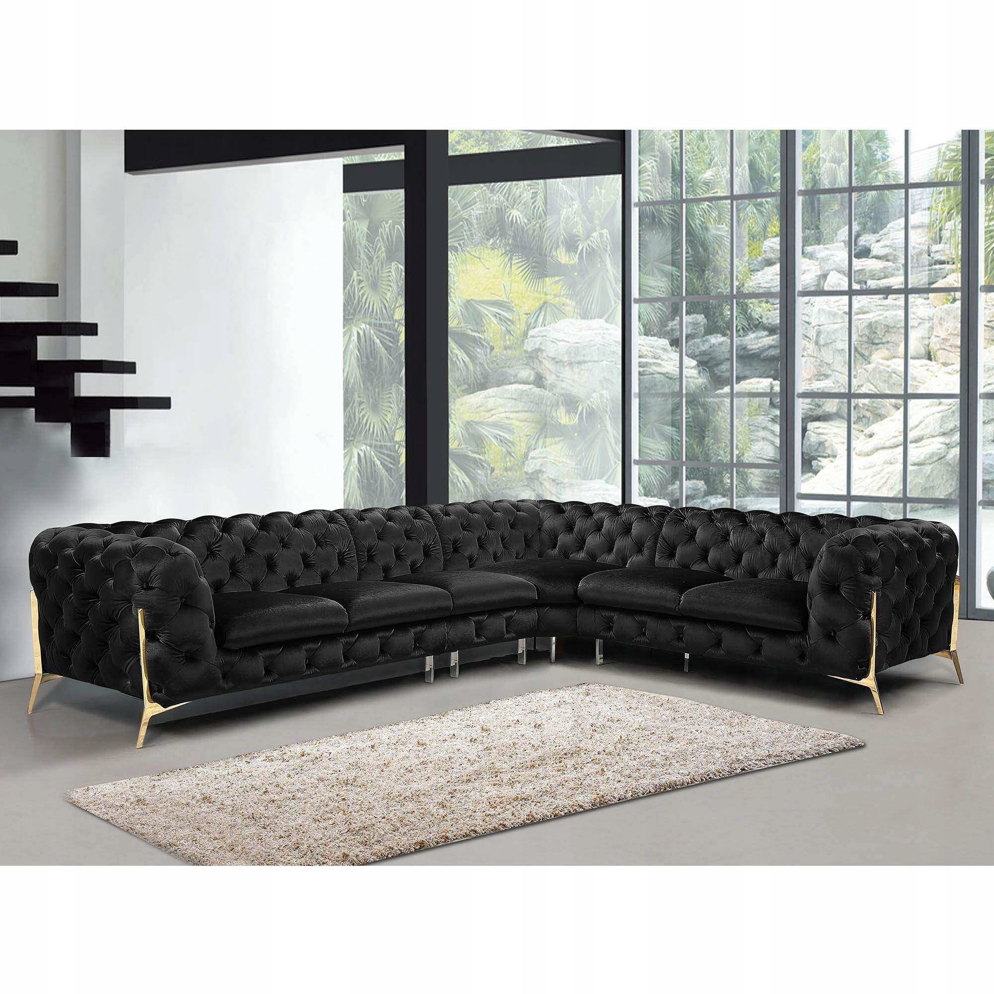 Rohová sedačka Chesterfield TIFFANY MAX 262 x 262 cm