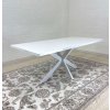 Jedálenský stôl DIAMOND biely lesk / biela 180 cm