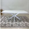 Jedálenský stôl DIAMOND biely lesk / biela 180 cm