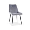 Čalúnená stolička Fox šedá zamat