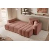 Rohový rozkladací gauč AMIR ružový
