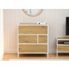 Komoda DOWD dub + biela 70 cm