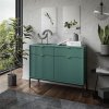 Komoda CORA zelená 104 cm + čierna