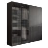 Šatníková skriňa ALISIA II čierna 208 x 200 cm