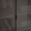 Šatníková skriňa ALISIA kašmír + sklo tmavé 208 x 200 cm
