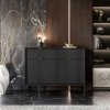 Komoda CORA, čierna matná 104 cm