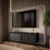TV stolík DONNA čierny 153 cm