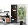 Regál knižnica VANESSA 59 cm čierna + orech