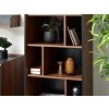 Regál knižnica VANESSA 59 cm čierna + orech