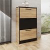 Szafka na buty SZNB01 Dąb Craft Złoty + Czarny