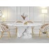 Elegantný jedálenský stôl AHMIR mramorový
