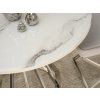 Jedálenský dizajnový stôl ANDY biely mramor