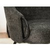 Moderné čalúnené kreslo MISHA grafit + čierne nohy