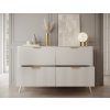 Dizajnová komoda HAYDEN biela 150 cm