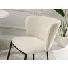 Moderná čalúnená stolička JESSE béžová + čierne nohy