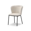 Moderná čalúnená stolička JESSE béžová + čierne nohy