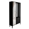 Šatníková moderná skriňa Marcius čierna